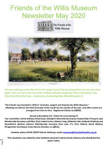 Friends of the Willis Museum - May 2020 Newsletter