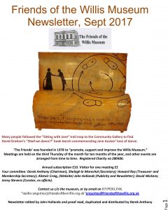 Friends of the Willis Museum - Sept 2017 Newsletter