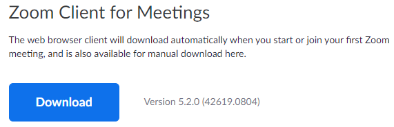 Zoom Meeting Guidance